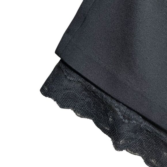 Trina Turk Silk Pleated Sheath Dress Black Pink Size 6 - Picture 6 of 8